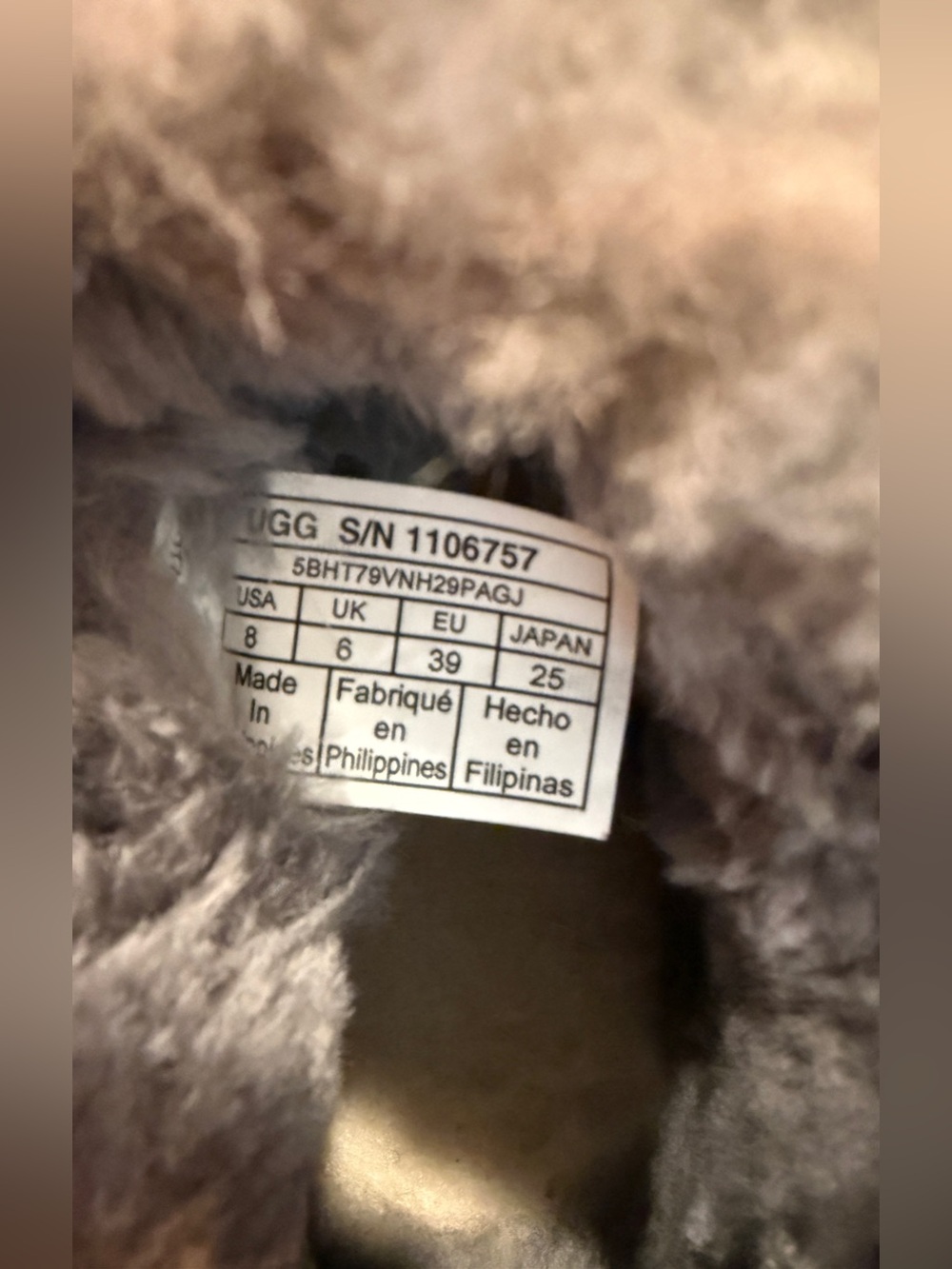 UGG Classic Mini Fluff Boots Charcoal Grey Suede Shearling Fur Ankle Boot Size 8 - Picture 9 of 10